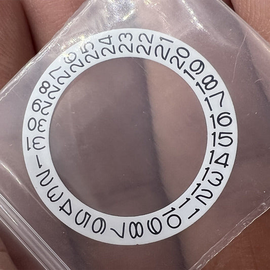 White Background Black Character Disk Date Wheel for NH35 NH36