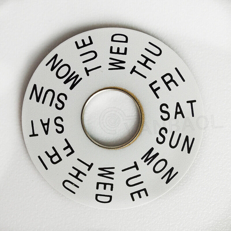 White Week Disk Wheel accessory for China Made ETA 7750 movement watches, enhancing precision and style.
