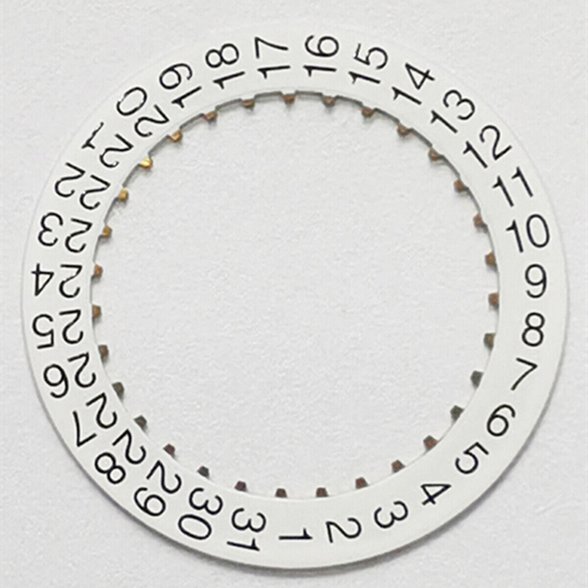White Date Disk Date Wheel Overlay for Watch Seagull 2824 Movement Date At 3