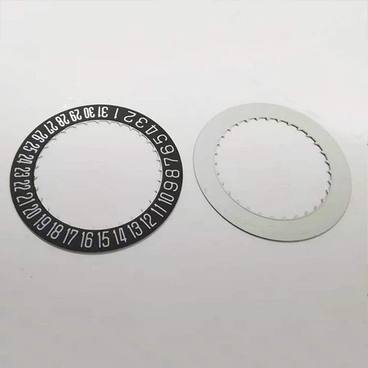 Brandneue schwarze Datumsradauflage, generisch für 9015-Uhrwerk, Datum bei 6