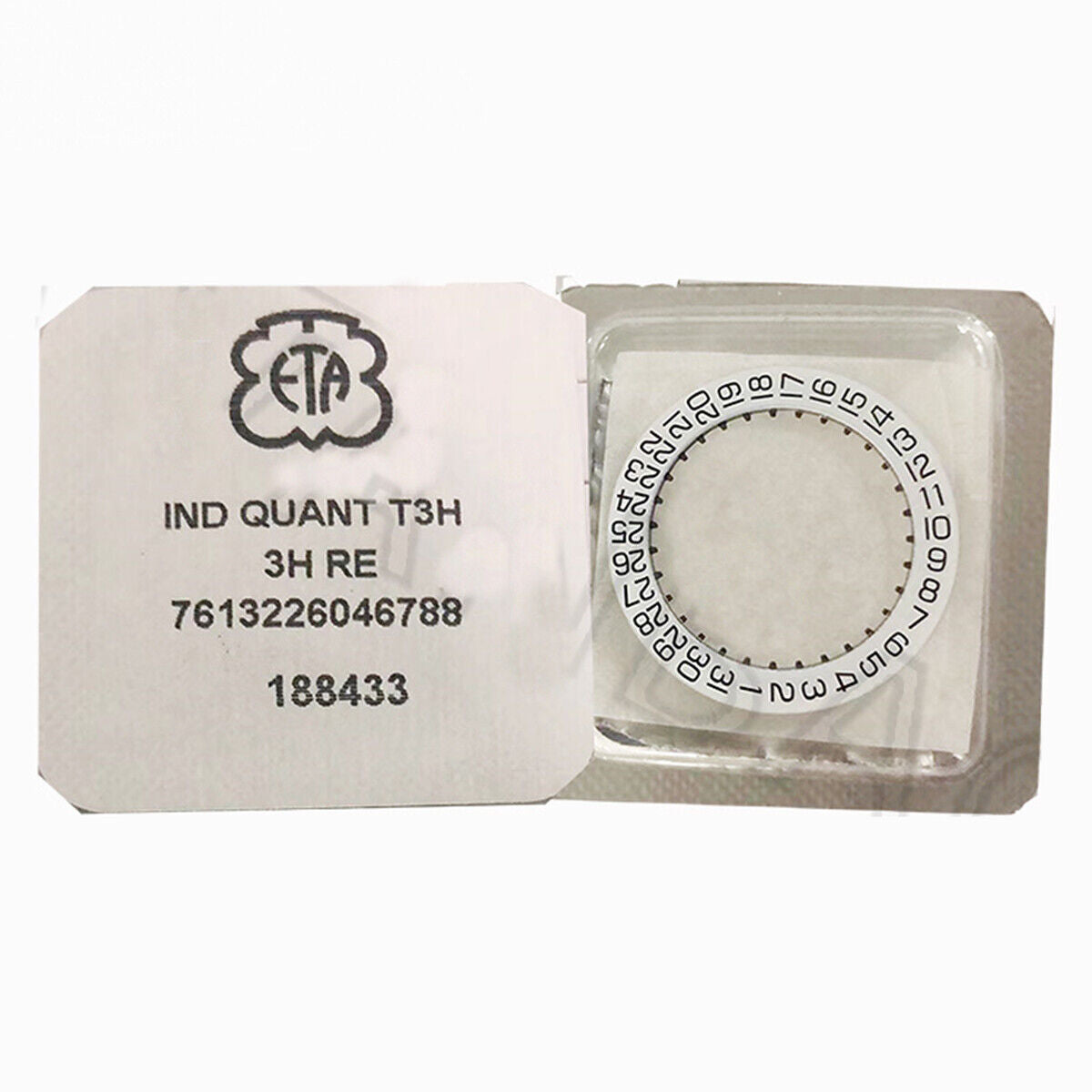 Brandneues originales weißes Datumsrad für ETA2895-2557 Uhrwerk, Datum bei 3