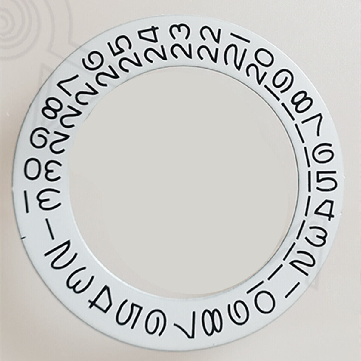 White date wheel overlay for ETA2824, 2836, Miyota 8215/8200 watch movements with date at 3,.