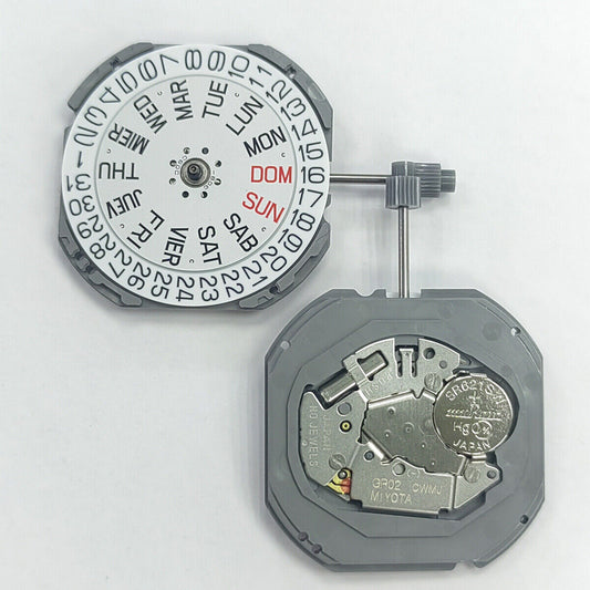 Miyota GR02 quartz watch movement, Japan-made, replacement for Miyota 1S13, precise timekeeping