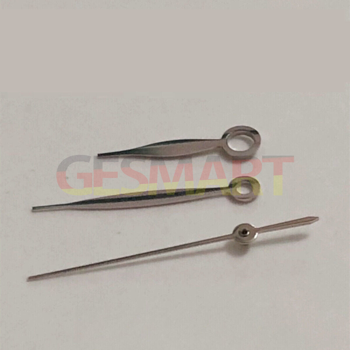 Silver 8x11.5x11.5mm non-lume watch hands for ETA 2892, 2836, 2824 movements.