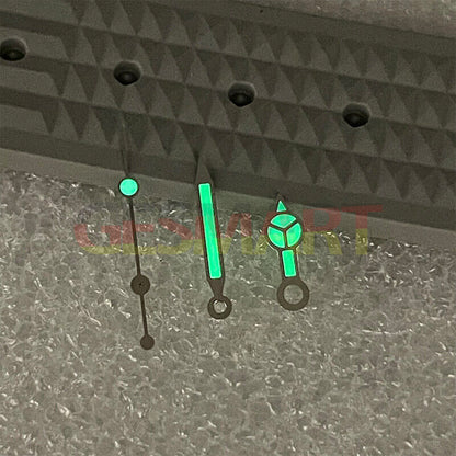C3 green luminous watch hands set by P1-7-A for SKX/SBBN with NH35A/NH36 movement compatibility