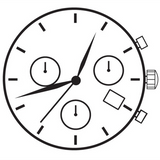 ETA 251.471 Watch Quartz Movement  3 Hands Date At 4/6