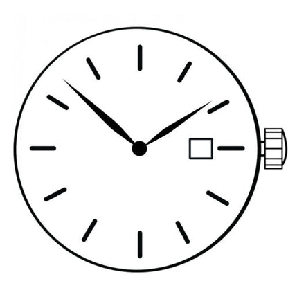ETA F03.111 Watch Quartz Movement  3 Hands Date At 3/6