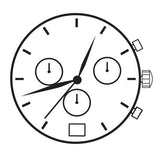 ETA 251.471 Watch Quartz Movement  3 Hands Date At 4/6