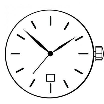Miyota 9U13 Japan Quartz Movement Date At 3 /6