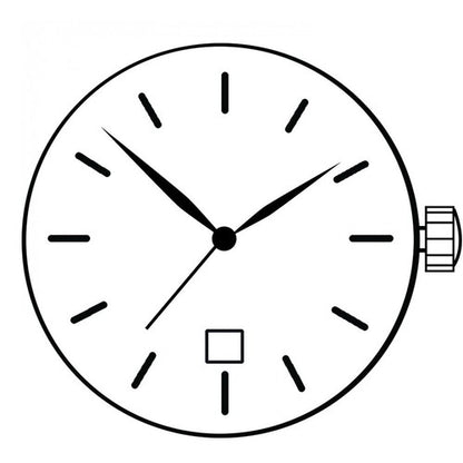 ETA E64.111 Watch Quartz Movement  3 Hands Date At 3/6