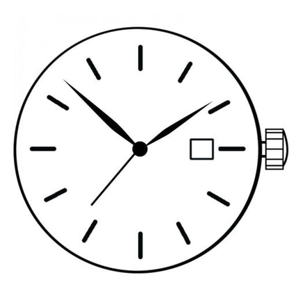 ETA 956.112 Watch Quartz Movement  3 Hands Date At 3/6