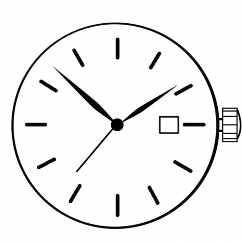 Miyota FS16 quartz watch movement with date display at 3 o'clock, Japan-made precision accessory.