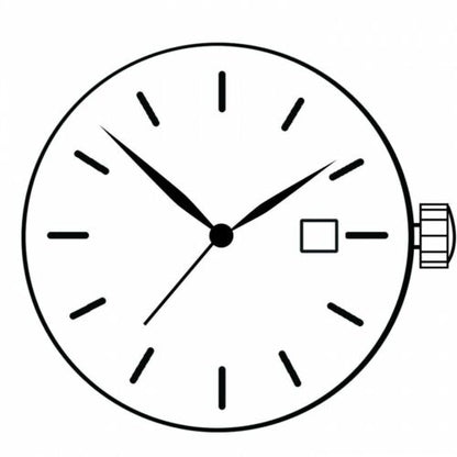 Miyota FS16 quartz watch movement with date display at 3 o'clock, Japan-made precision accessory.