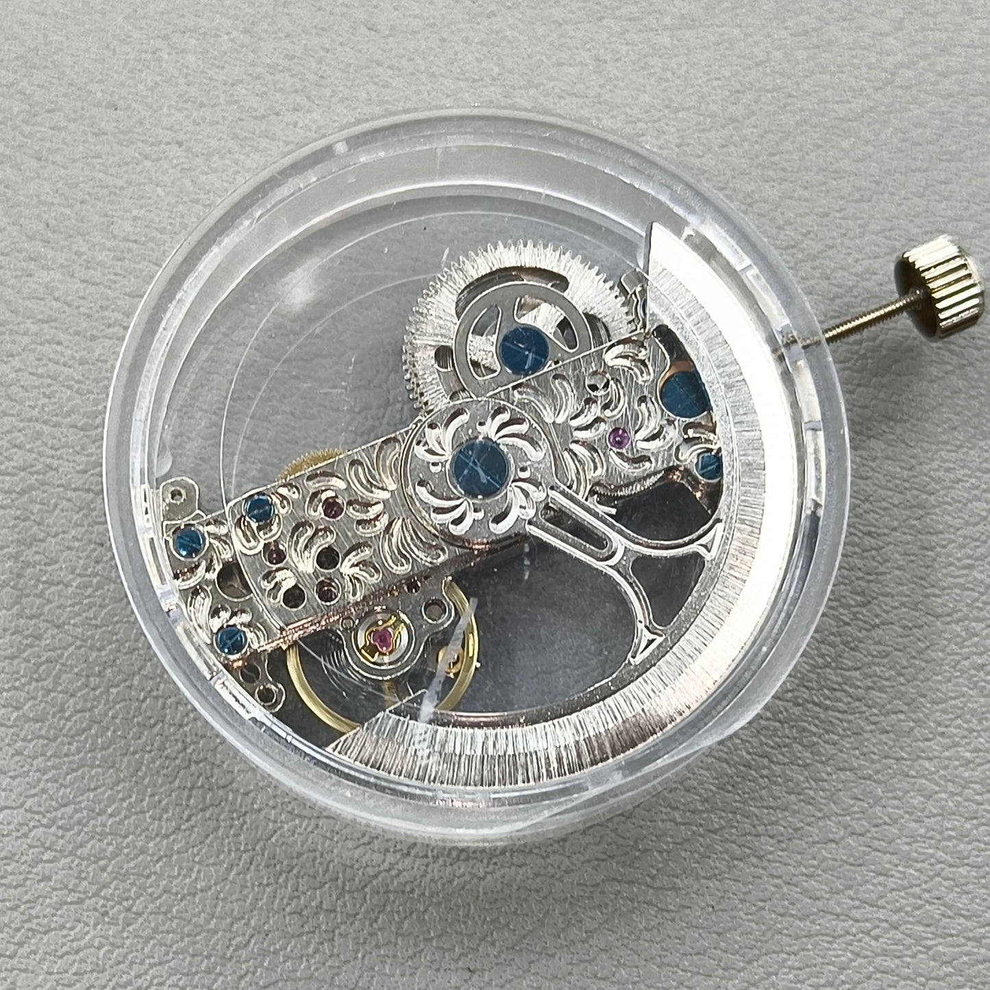 Bar Shape Bare Balance Wheel Automatic Mechanical Movement