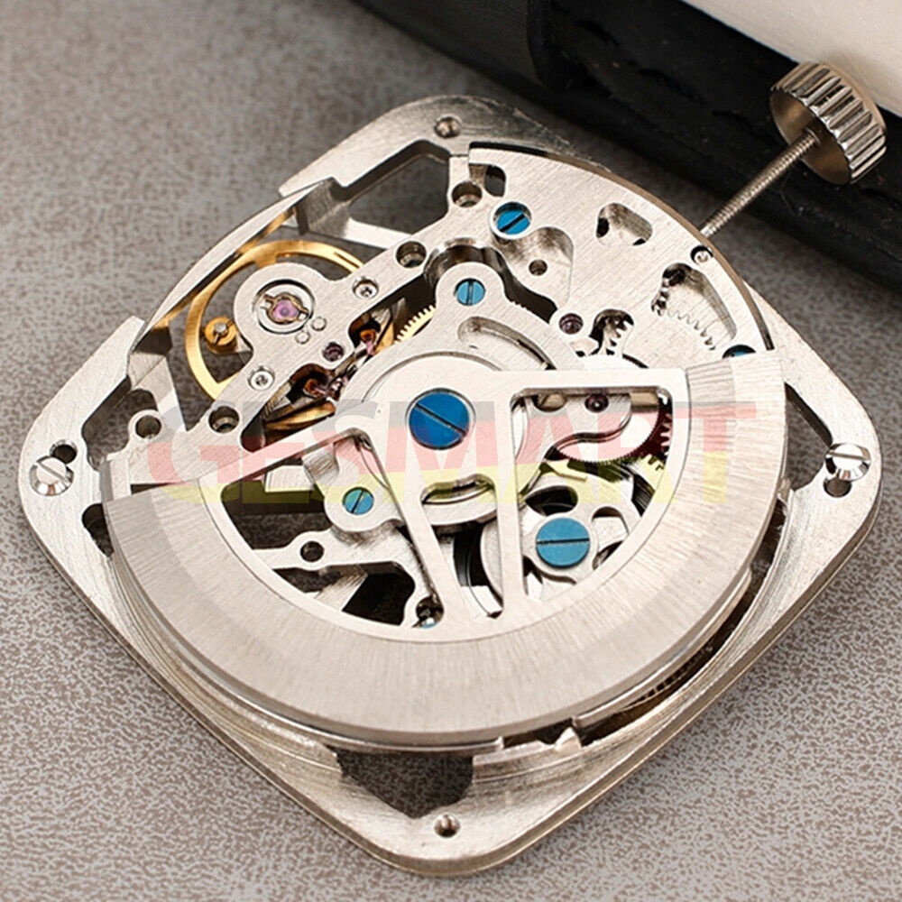 M2771B hollow square bare balance wheel by China Made, automatic mechanical watch movement components.