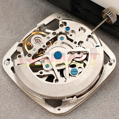 M2771B hollow square bare balance wheel by China Made, automatic mechanical watch movement components.