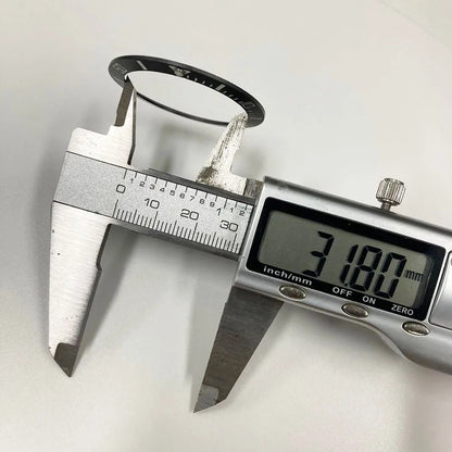 Sloping 40x31.8mm ceramic bezel insert with super luminous feature for divers watches replacement.