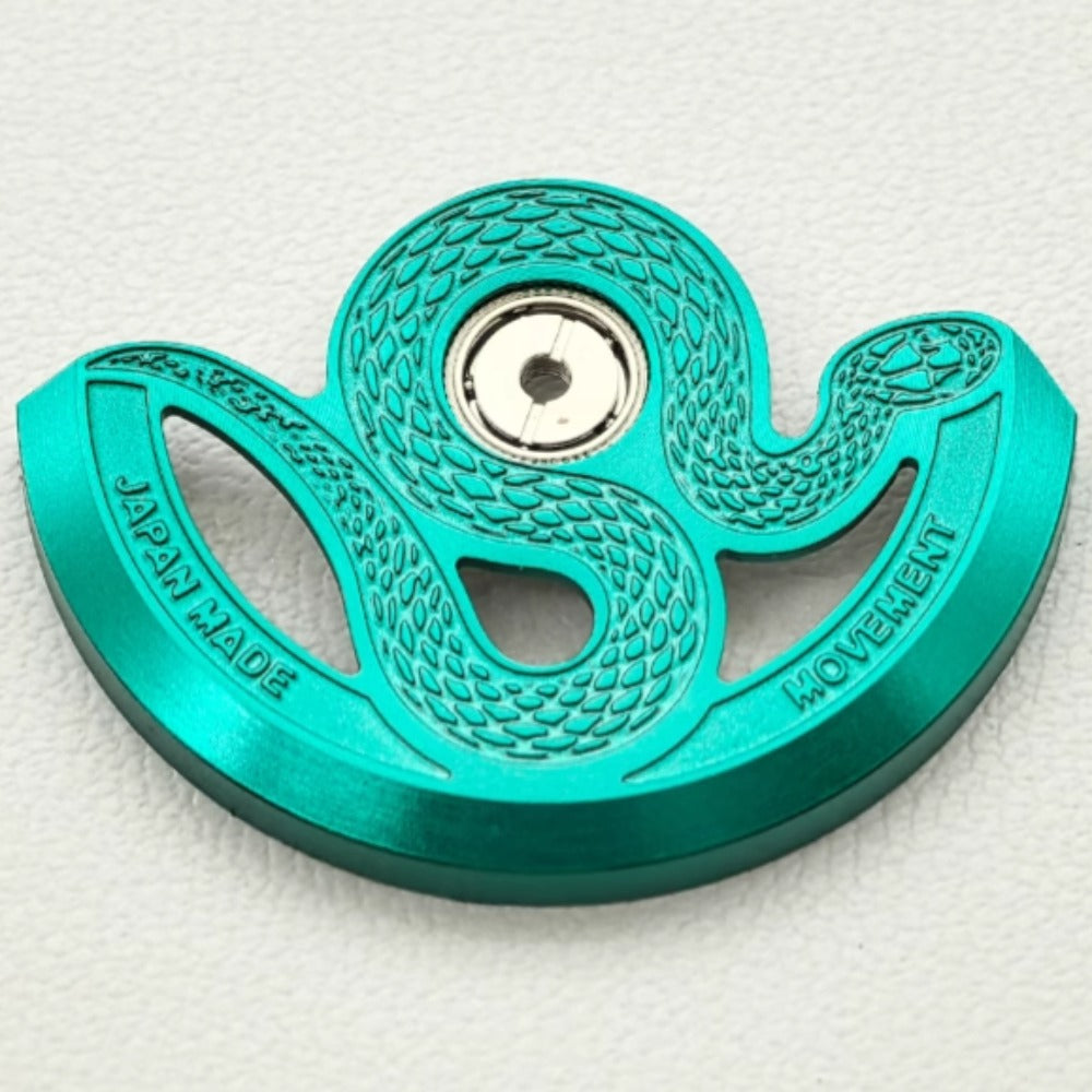 Mint green modified snake pattern rotor oscillating weight, compatible with NH35 NH36 watch movements