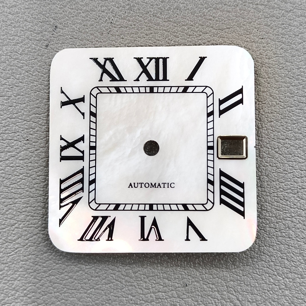 Modified Shell White Square Roman Watch Dial for NH35 NH36 Movement