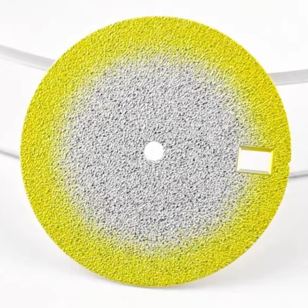 28.5mm Gradual Yellow Modified Matted Watch Dial Fit for NH35 Movement