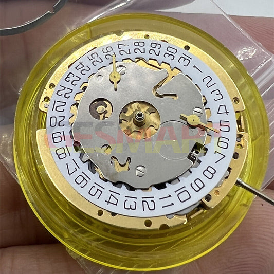 Montre à quartz dorée ISA 8161, mouvement suisse à 3 aiguilles, pièce de montre