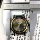 China Made Manual Mechanical Watch 17 Jews Single Calendar Black Dial Black Case