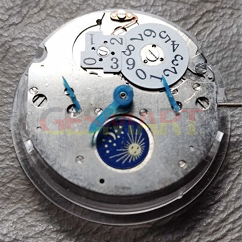 Orient brand automatic mechanical watch movement replacement with big date feature, precision engineering.