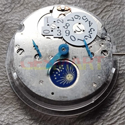 Orient brand automatic mechanical watch movement replacement with big date feature, precision engineering.