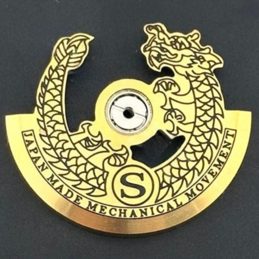 Modified Golden Dragon S Carved Rotor Oscillating Weight for NH35 NH36 Movement