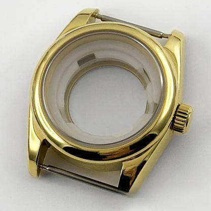 31MM Round Bezel Sapphire Glass Jubilee bracelet Watch Case Ladies Fit NH05 NH06
