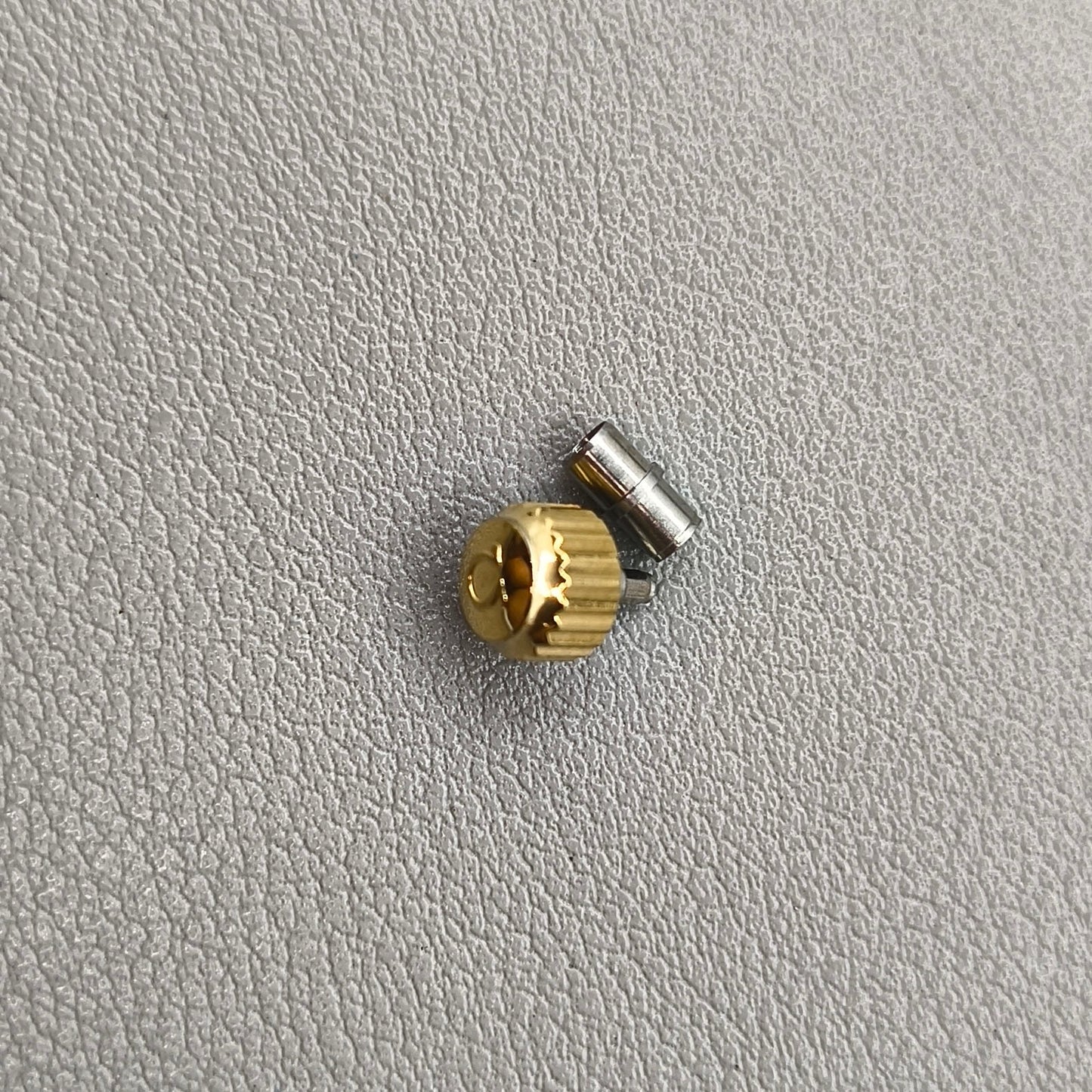 Gold Watch Crown with Tube for OMEGA Seamaster 300 Watch (Size:6.0mm)