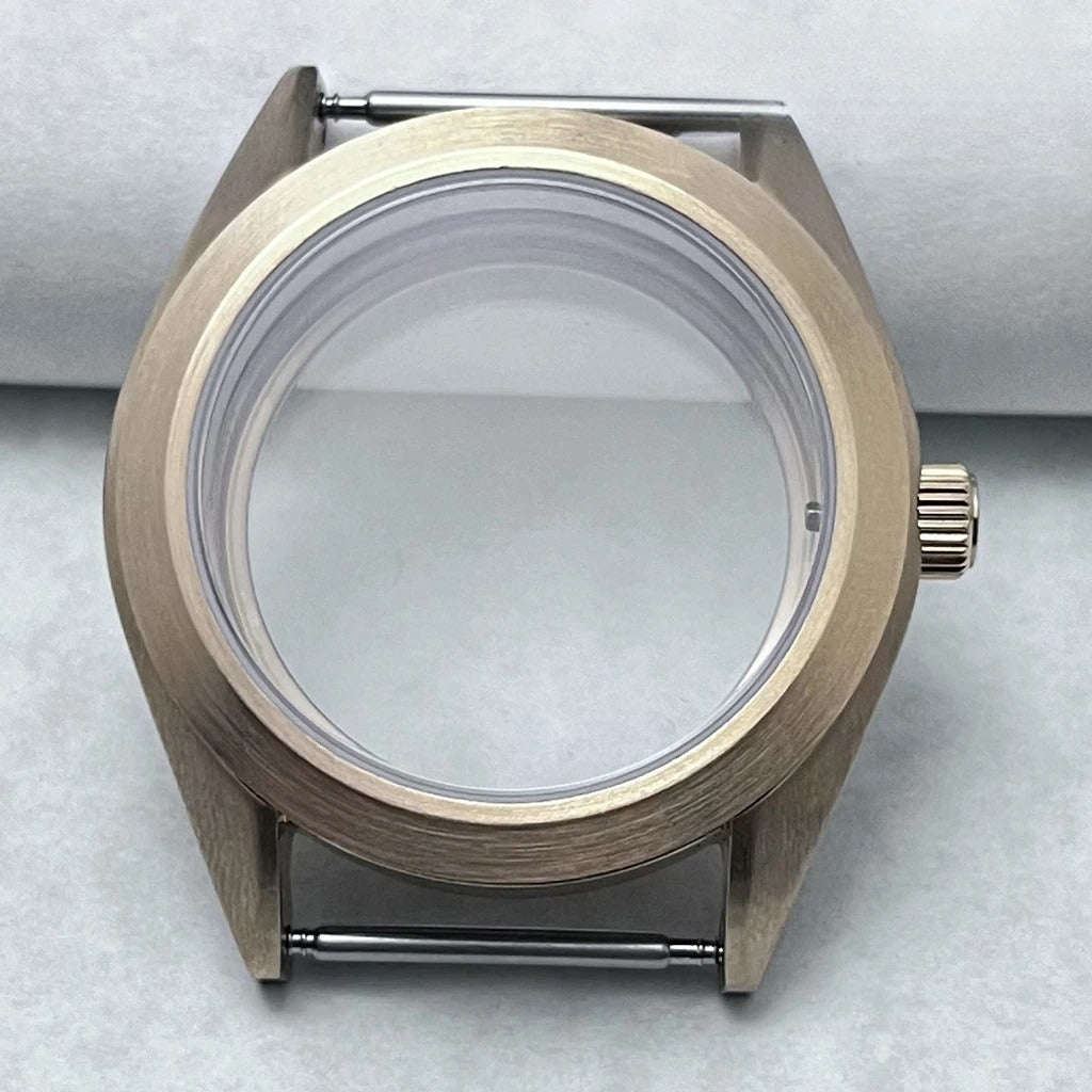38mm Brushed Watch Case S Crown Suitable Fit NH35 NH36 Modified