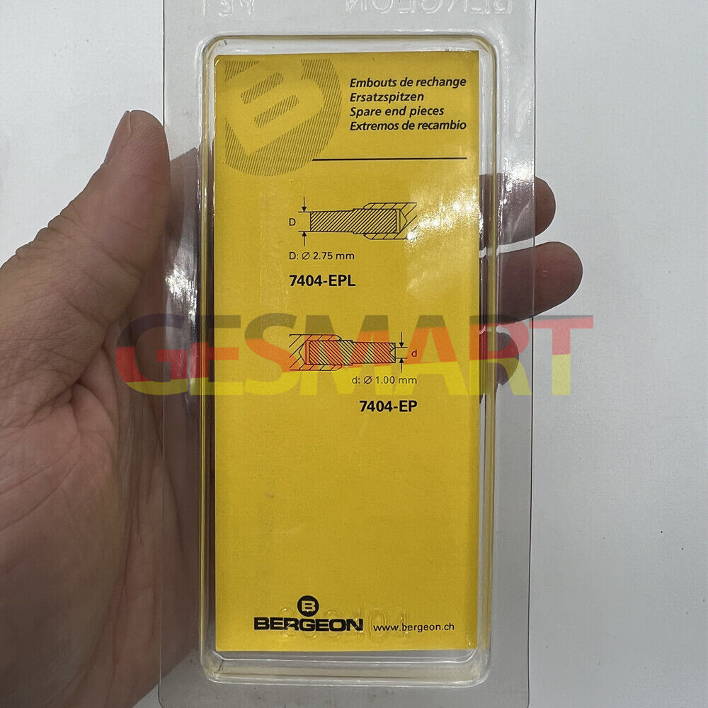 Bergeon 7404-3 watch hand fitting tool, precision accessory for secure watch hand installation.