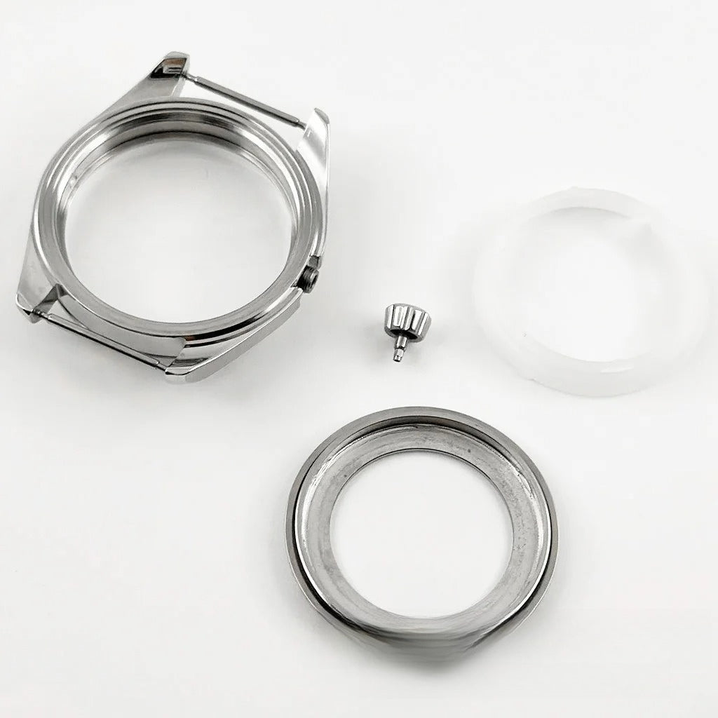 40MM Case Polish Bezel Watch Sapphire Crystal for NH34/35 NH36/37 NH38/39 NH70