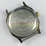 34mm Dandong Made Manual Mechanical Watch 19 Jews Black Dial Golden Nail 3 Hands