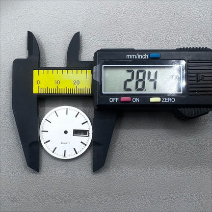 28.5mm White No Lume Datejust Modified Watch Dial for 2305 Movement
