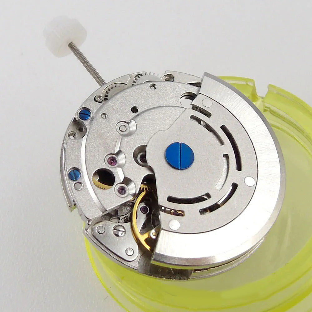 New Edition Mingzhu DG 2813 automatic watch movement with calendar, ideal for wristwatch repairs.