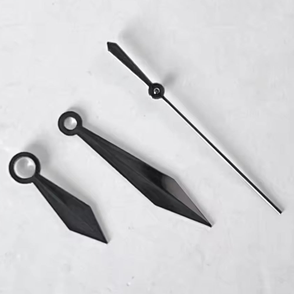 1. Black 3-hand watch hands compatible with NH35/36/4R/7S movements, 8.5x12x13mm.  