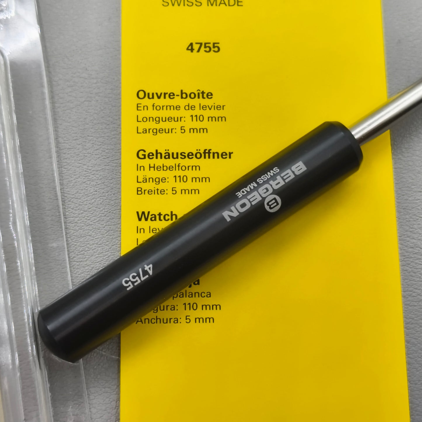 Swiss Bergeon 4755 Watch Case Opener Tool