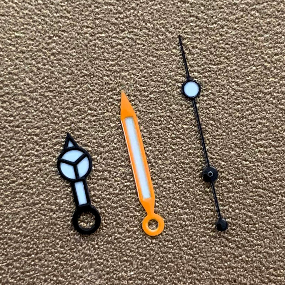 Orange Blue Watch Hands Fit For NH35 NH36  7s26 4r35 7009 Movement