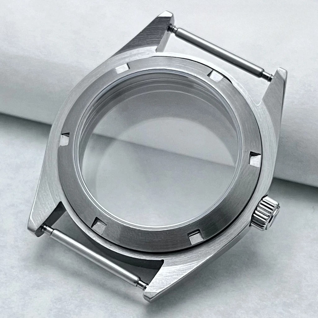 38mm Brushed Watch Case S Crown Suitable Fit NH35 NH36 Modified