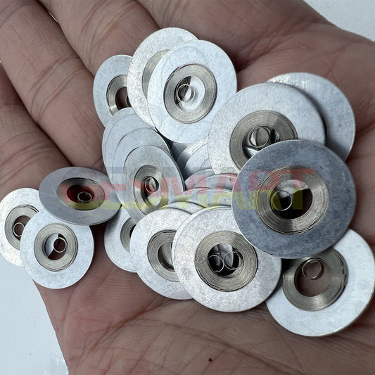 Silver mainspring for Movement 7009#180, compatible watch part enhancing timekeeping precision.