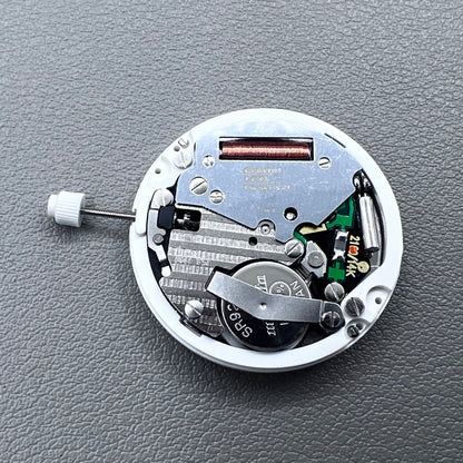 Swiss ISA 1198 watch movement with day-date feature, white dial, date at 3 o?clock.