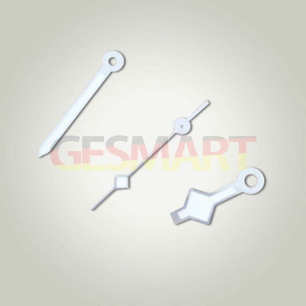 Silver watch hands for Miyota 8205/8215/2813 and ETA2824/2836 movements, precision replacement parts.