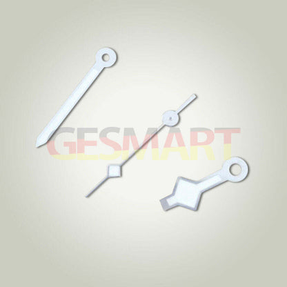 Silver watch hands for Miyota 8205/8215/2813 and ETA2824/2836 movements, precision replacement parts.
