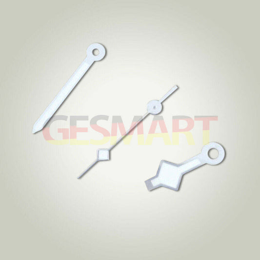 Silver watch hands for Miyota 8205/8215/2813 and ETA2824/2836 movements, precision replacement parts.