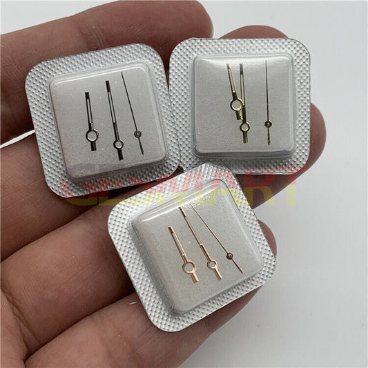 Aiguilles de montre pour homme 12,5 mm, 3 aiguilles lumineuses vertes, pour mouvement Miyota 8200