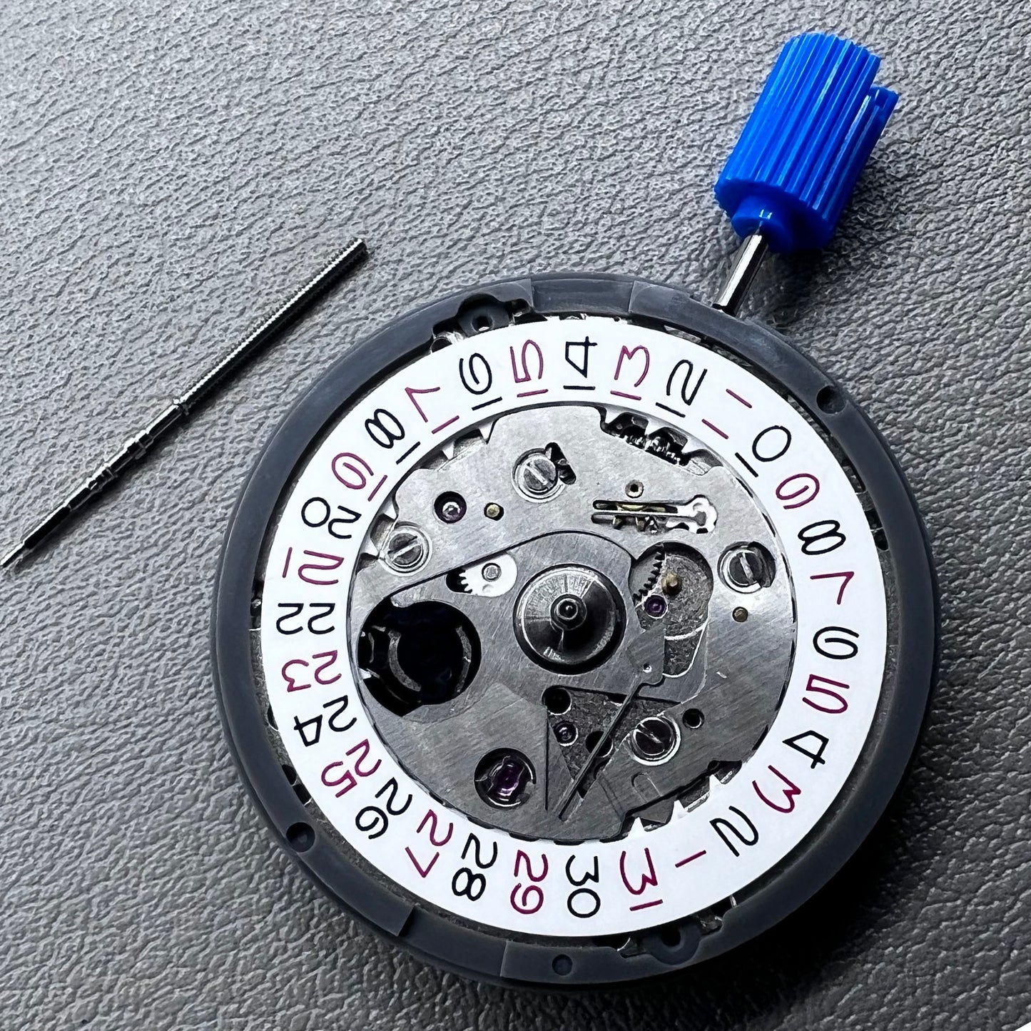 Japan NH35 Automatic Mechanical Movement High Accuracy Red Odd Number