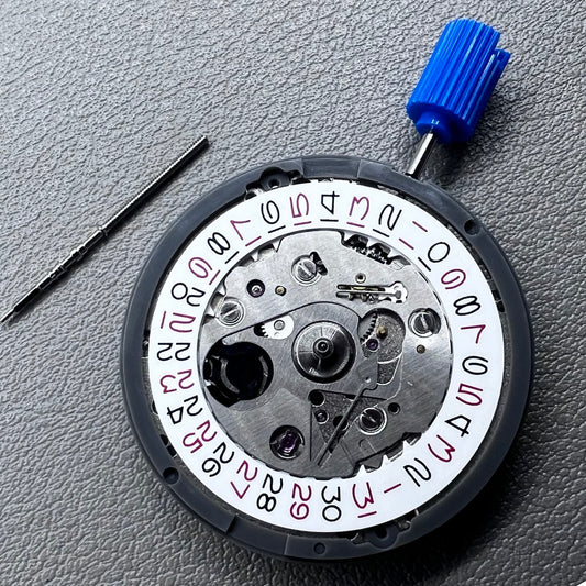 Japan NH35 Automatic Mechanical Movement High Accuracy Red Odd Number