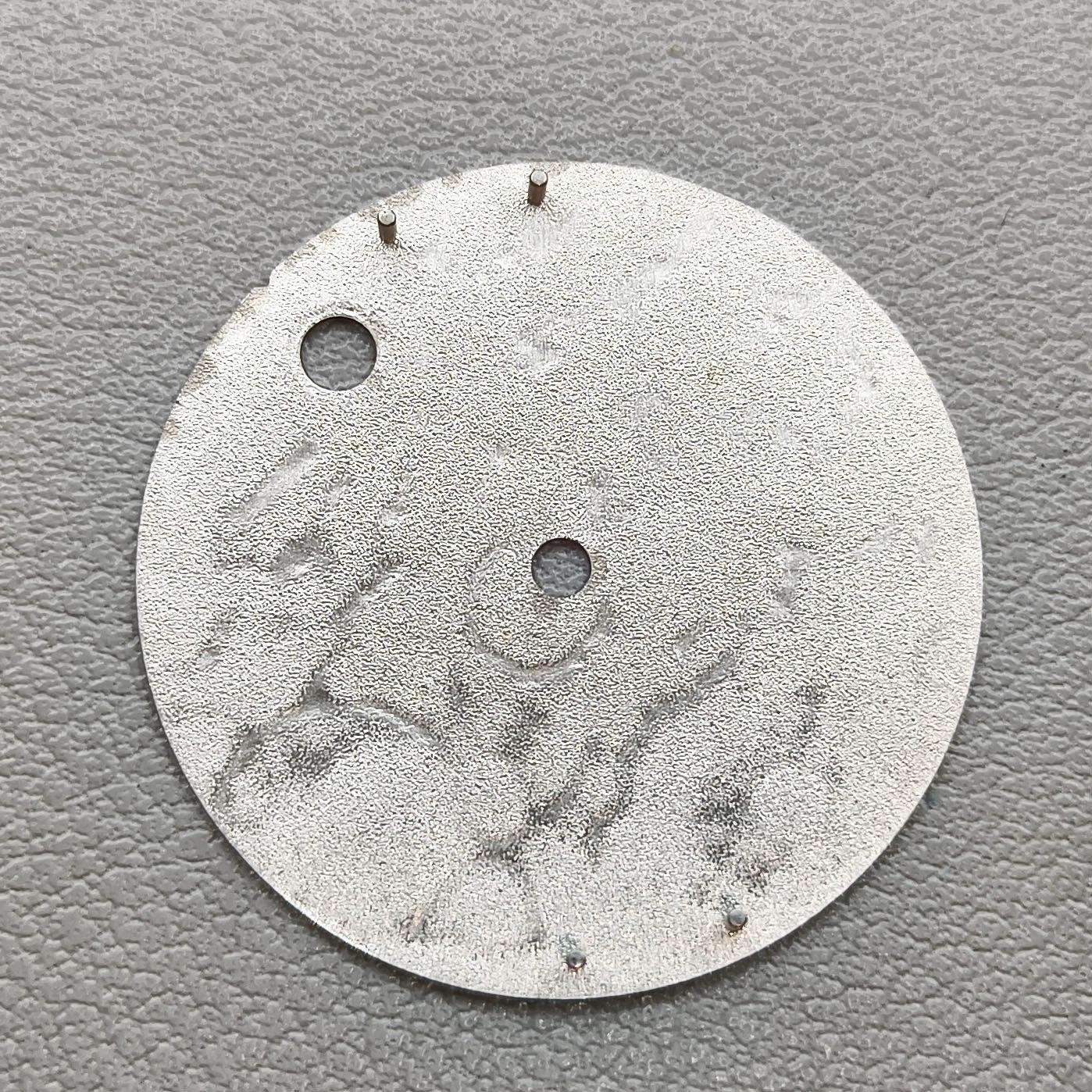 28.5mm Grey Lunar Surface Modified Watch Dial Fit for NH35 NH36 Movement